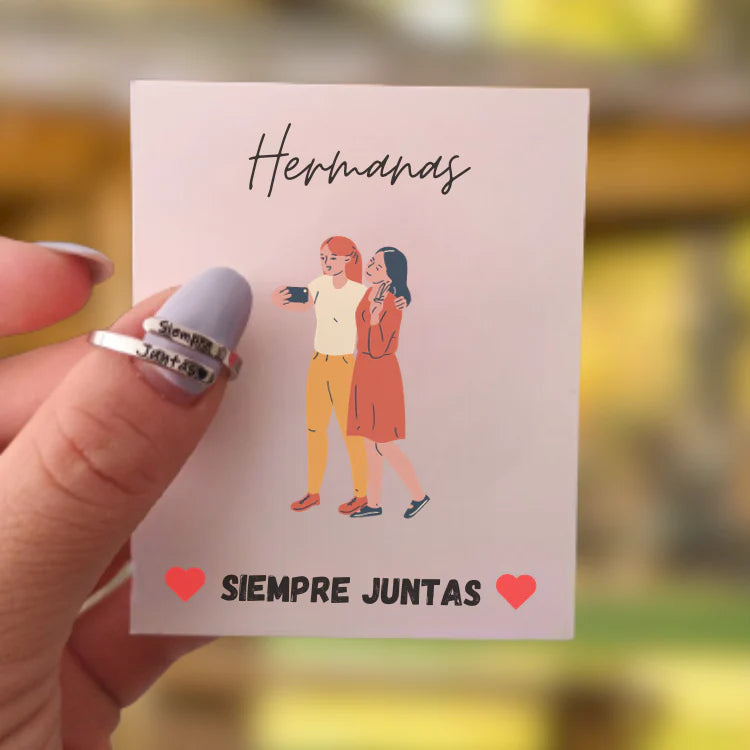 Bagavel® - Anillo Ajustable "Siempre Juntas"