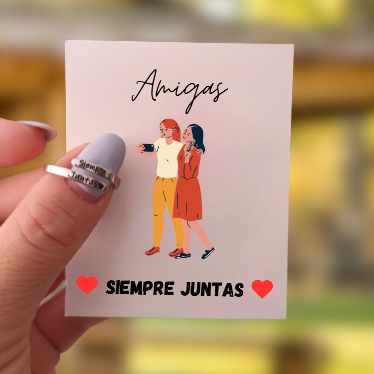 Bagavel® - Anillo Ajustable "Siempre Juntas"