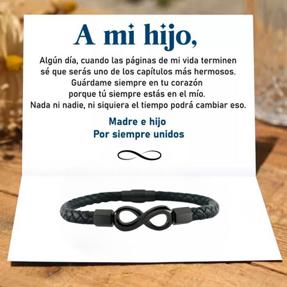 Bagavel® - Pulsera de Cuero Amor Infinito